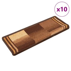 vidaXL N&aacute;&scaron;ľapy na schody samolepiace 10 ks 65x21x4 cm hned&eacute;