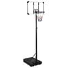 vidaXL Basketbalov&yacute; stojan priehľadn&yacute; 235-305 cm polykarbon&aacute;t