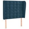 vidaXL Čelo postele so z&aacute;hybmi tmavohned&eacute; 83x23x118/128 cm zamat