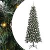 vidaXL Umel&yacute; vianočn&yacute; stromček Zelen&aacute; 210 cm PVC, plast a oceľ