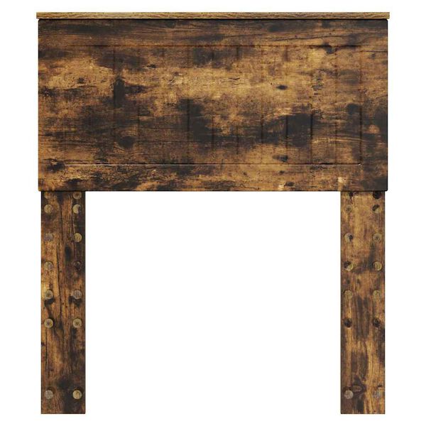 vidaXL Zadné čelo s čelnou doskou Dymová dub 75 cm Kompozitné drevo