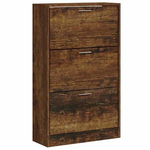 vidaXL Botn&iacute;k dymov&yacute; dub 63x24x103 cm spracovan&eacute; drevo