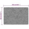 vidaXL Prateľn&yacute; koberec 160x230 cm antracitov&yacute;