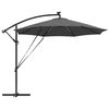 vidaXL Kantileverový banánový parasol Antracit 294 x 294 x 248 cm