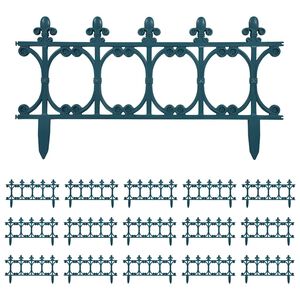 vidaXL Obruba tr&aacute;vnika 16 ks zelen&aacute; 10 m PP