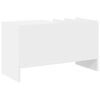 vidaXL Skrinka na gramofónové platne Biela 78,5 x 35 x 45 cm