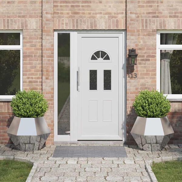 vidaXL Hrantík 2 pcs Strieborná 75 x 75 x 60 cm Nerezová oceľ