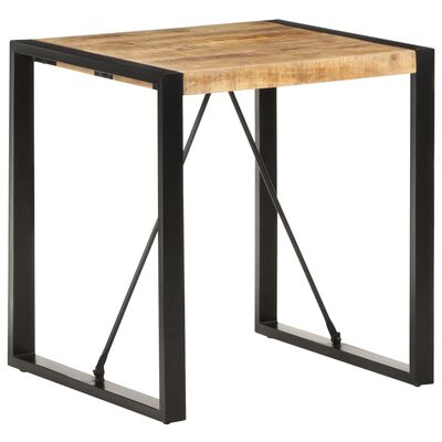 vidaXL Jedálenský stôl 70x70x75 cm, surový mangový masív