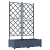 vidaXL Z&aacute;hradn&yacute; kvetin&aacute;č 2 pcs Biely 80 x 40 x 125,5 cm Plast