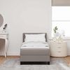 vidaXL Posteľ boxspring s matracom s matracmi Sivohned&aacute; 80 x 200 cm