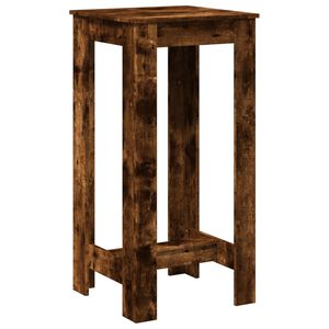 vidaXL Barov&yacute; st&ocirc;l dymov&yacute; dub 51x50x103,5 cm kompozitn&eacute; drevo