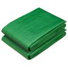vidaXL Plachta s očkami 2 ks Zelen&aacute; 1,5 x 15 m 260 gsm PE