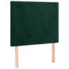 vidaXL Čelo postele tmavozelen&eacute; 80x5x118/128 cm zamatov&eacute;