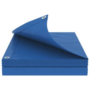 vidaXL Plachta s očkami Modr&aacute; 2 x 3 m 180 gsm PE