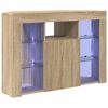 vidaXL Rohov&yacute; LED TV kabinet 100x40x68cm Sonoma dub Kompozitn&eacute; drevo