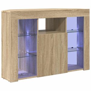 vidaXL Rohov&yacute; LED TV kabinet 100x40x68cm Sonoma dub Kompozitn&eacute; drevo
