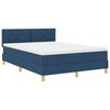 vidaXL Posteľ boxspring s matracom s matracmi Modrá 140 x 190 cm látka
