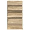 vidaXL Reg&aacute;l na časopisy Sonoma dub 70 x 41 x 126 cm Kompozitn&eacute; drevo