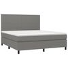 vidaXL Boxspring posteľ s matracom tmavosiv&aacute; 160x200 cm l&aacute;tka