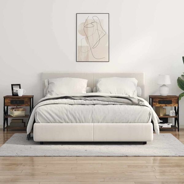 vidaXL Nočn&yacute; stol&iacute;k Dymov&aacute; dub 41 x 31 x 51 cm Kompozitn&eacute; drevo