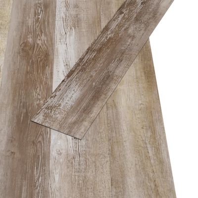 vidaXL Nesamolepiace podlahové dosky, PVC 5,26 m² 2 mm, ošúchané drevo