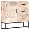 vidaXL Komoda biela 73x30x75 cm ak&aacute;ciov&yacute; mas&iacute;v