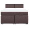 vidaXL Boxspring posteľ s matracom tmavohned&aacute; 140x200 cm l&aacute;tka
