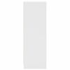 vidaXL Vysoká skrinka so sklenenými dverami biela 35x37x109 cm