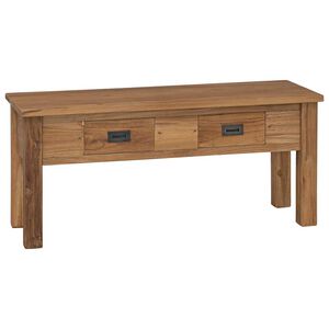 vidaXL Lavička do chodby, teakov&yacute; mas&iacute;v 90x30x40 cm