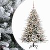 vidaXL Umel&yacute; vianočn&yacute; stromček s vianočn&yacute;mi guľami 120 cm 150 LED