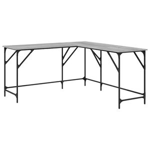 vidaXL St&ocirc;l siv&yacute; sonoma 149x149x75 cm kompozitn&eacute; drevo