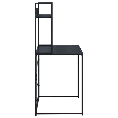 vidaXL Počítačový stôl čierny 110x60x138 cm