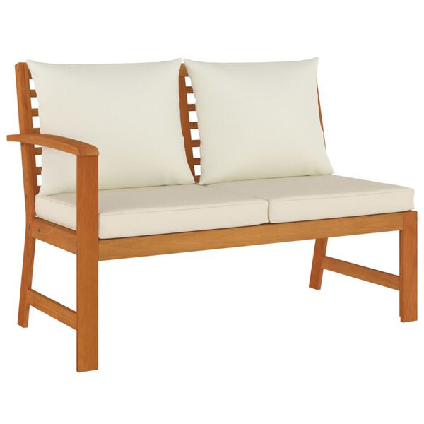 vidaXL 5-dielna záhradná jedálenská súprava s vankúšmi akáciový masív