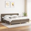 vidaXL Boxspring posteľ s matracom sivohned&yacute; 200x200 cm l&aacute;tka