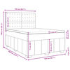 vidaXL Boxspring posteľ s matracom tmavohned&aacute; 140x200 cm l&aacute;tka