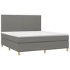 vidaXL Boxspring posteľ s matracom tmavosiv&aacute; 160x200 cm l&aacute;tka
