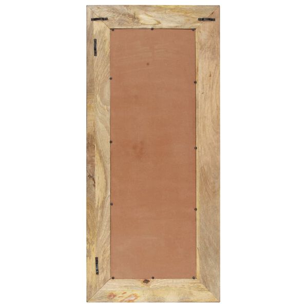 vidaXL Zrkadlo 110x50 cm masívne mangovníkové drevo