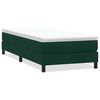 vidaXL Posteľn&yacute; r&aacute;m boxsping bez matracom tmavozelen&yacute; 80x220 cm zamat