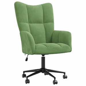 vidaXL Relaxačn&eacute; kreslo bledozelen&eacute; zamat