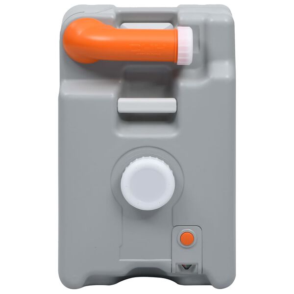 vidaXL N&aacute;drž na vodu na kolieskach pre kempovanie siv&aacute; 25 l