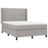 vidaXL Boxspring posteľ s matracom bledosiv&aacute; 140x200 cm l&aacute;tka