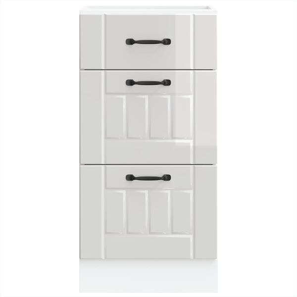 vidaXL Kuchynsk&aacute; spodn&aacute; skrinka &bdquo;Lucca&ldquo; z vysoko leskl&eacute;ho bieleho imit&aacute;tora dreva