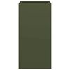 VidaXL kvetináč Olive Green 40x40x80 cm Oceľ valcovaná za studena