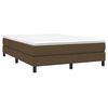 vidaXL Boxspring posteľ s matracom tmavohnedá 140x200 cm látka