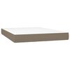 vidaXL Boxspring posteľ s matracom sivohned&yacute; 140x190 cm l&aacute;tka