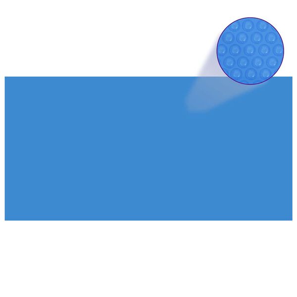 vidaXL Obdĺžniková bazénová plachta 1200x600 cm, PE, modrá