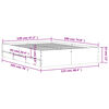 vidaXL Posteľn&yacute; r&aacute;m so z&aacute;suvkami dub sonoma 120x190cm kompozitn&eacute; drevo