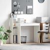 vidaXL Stôl s poličkou Biela 100 x 40 x 90 cm Kompozitné drevo