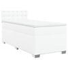 vidaXL Boxspring posteľ s matracom biela 100x200 cm umel&aacute; koža