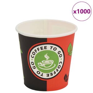vidaXL 1000 ks Jednorazov&eacute; poh&aacute;re na k&aacute;vu papierov&eacute; 120 ml (4 oz)